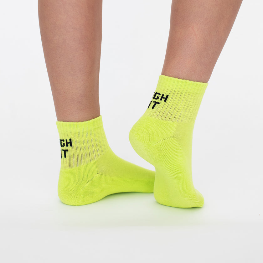 Neon HIGH FIT Sock Bundle | Neon Yellow & Pink