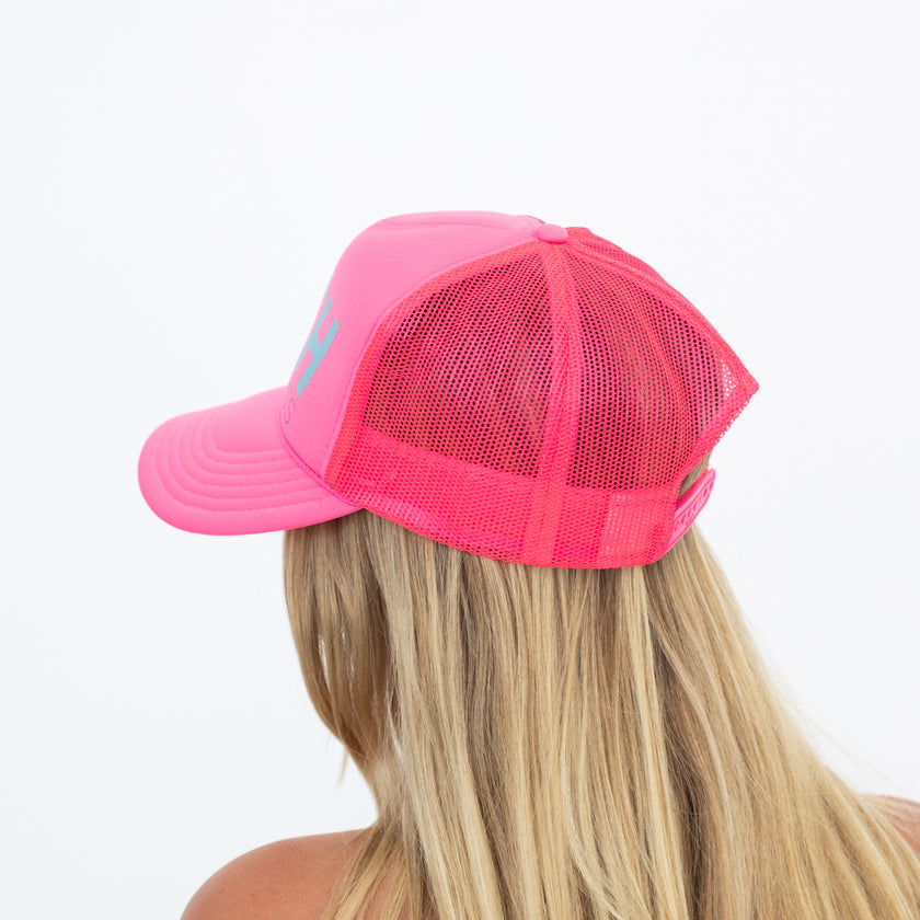 HIGH Voltage Pink Trucker