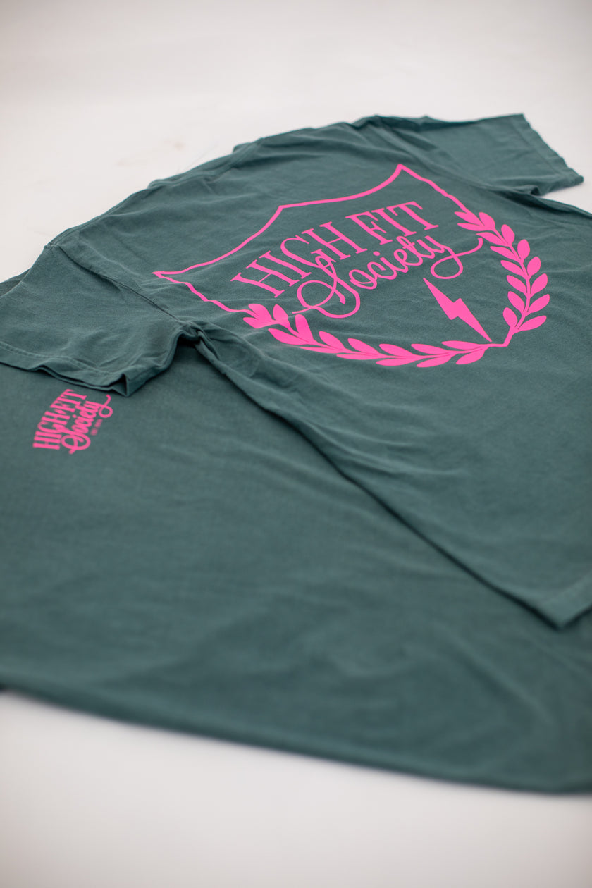 HIGH Fit Society Tee | Forest Green