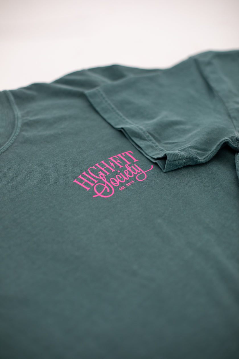 HIGH Fit Society Tee | Forest Green