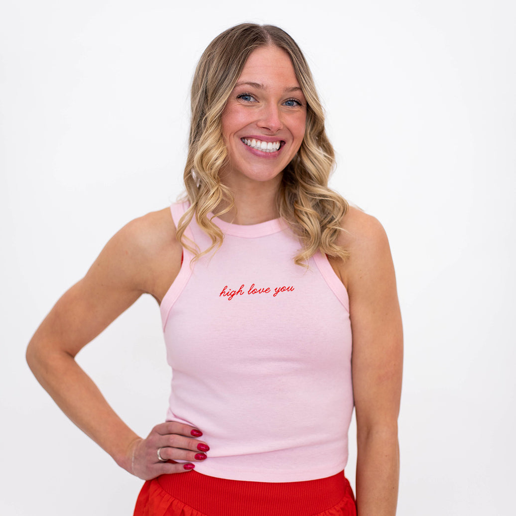 High Love You Tank (Pink)