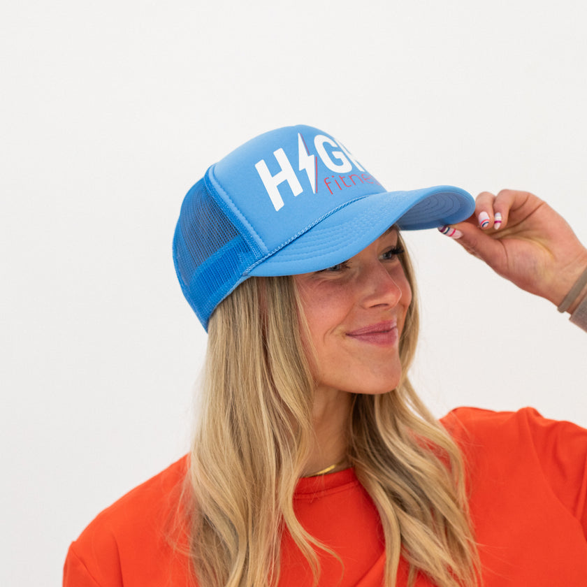 Red, White & HIGH Trucker Hat | Freedom Blue