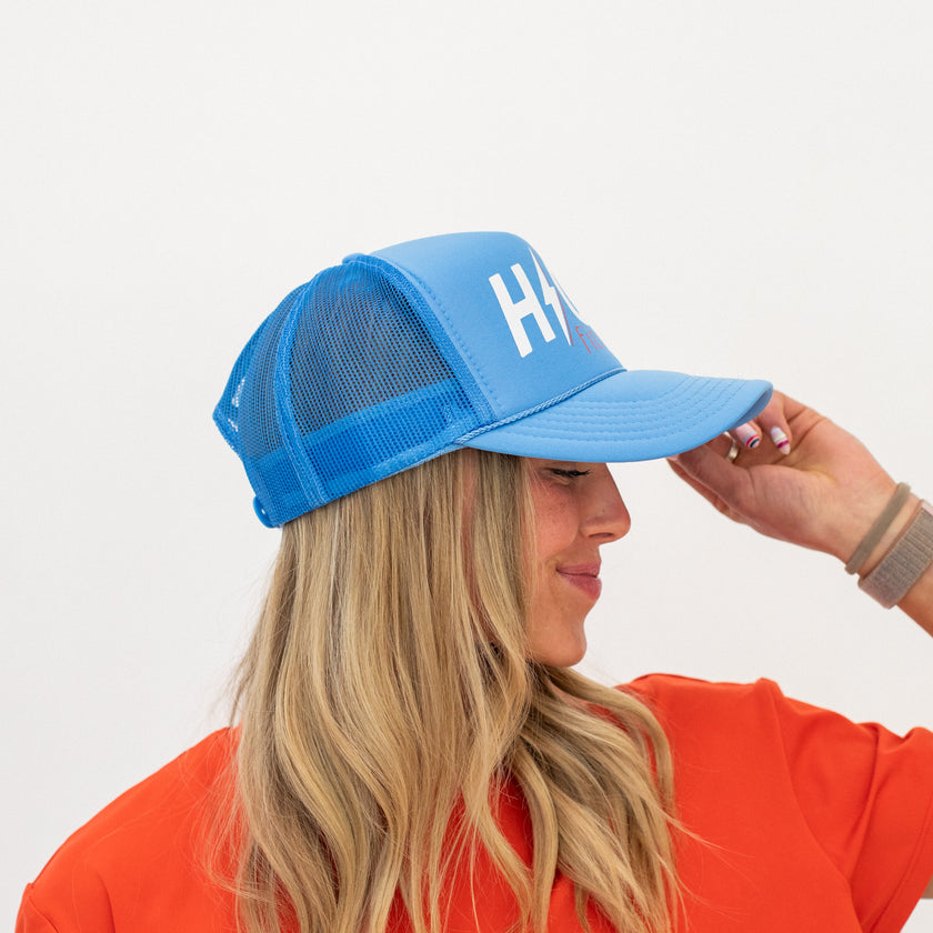 Red, White & HIGH Trucker Hat | Freedom Blue