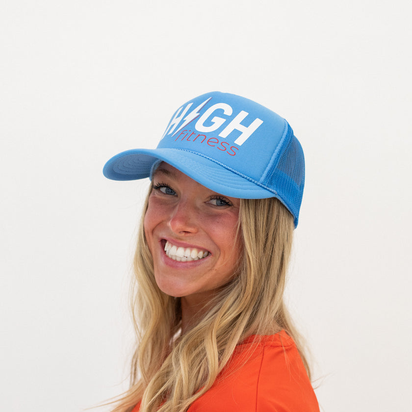 Red, White & HIGH Trucker Hat | Freedom Blue