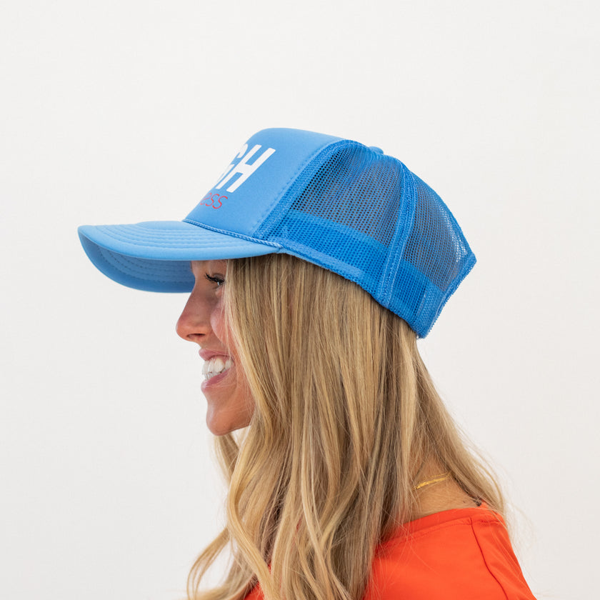 Red, White & HIGH Trucker Hat | Freedom Blue