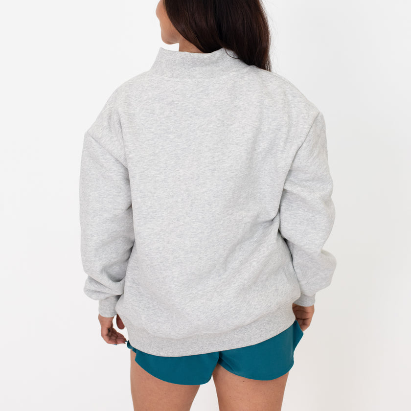 HIGH Pocket Logo Mock Neck | Gray