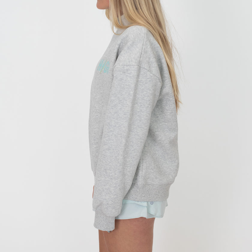 HIGH Pocket Logo Mock Neck | Gray