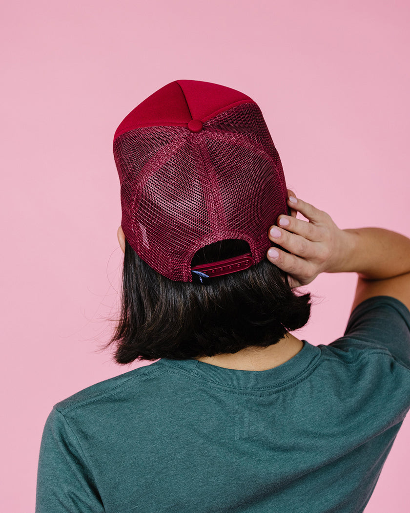 Burgundy Trucker Hat