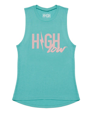 Teal HIGH Low Muscle Tank *XS,S,M*