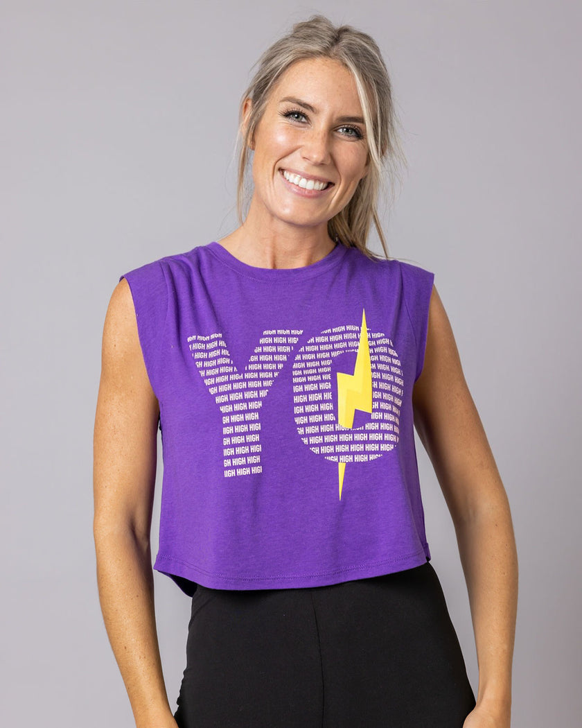 HIGH-YO Crop | Purple